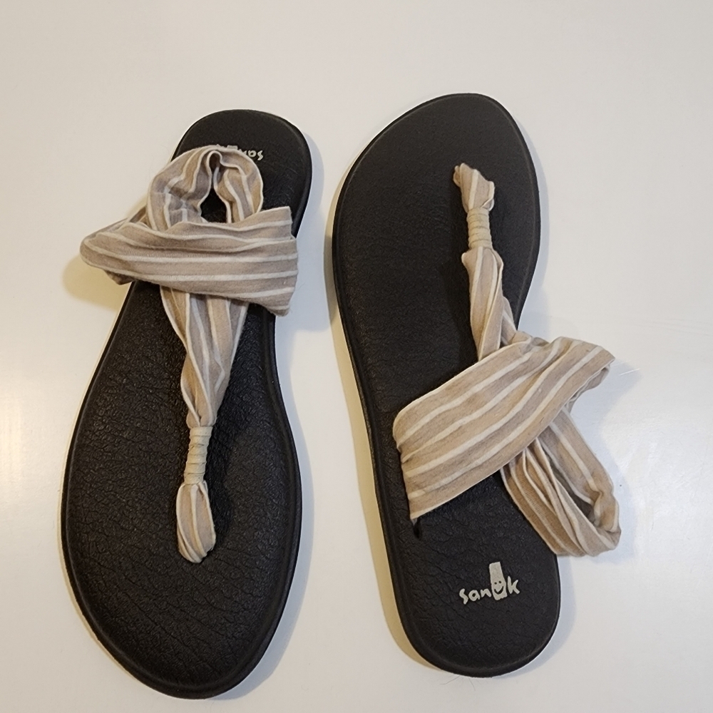 SANUK Yoga sling Fabric sandals size 9 - Picture 5 of 10